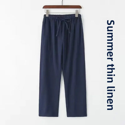 Linnen broek heren met splitjes – Ventilerend en speels