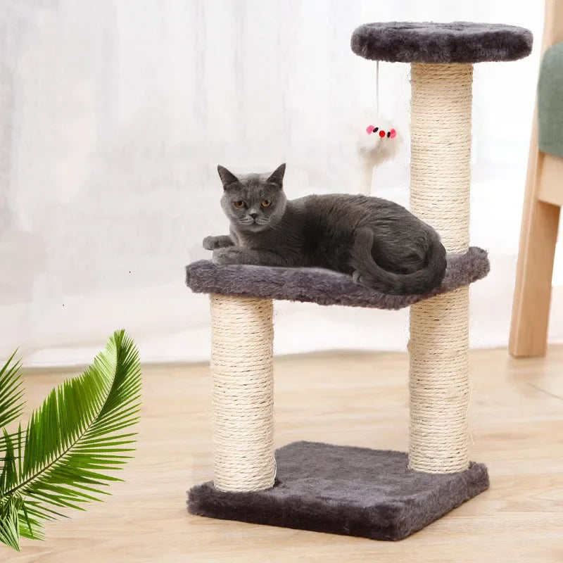 Moderne kattenpaal met neutrale kleuren – Past overal bij