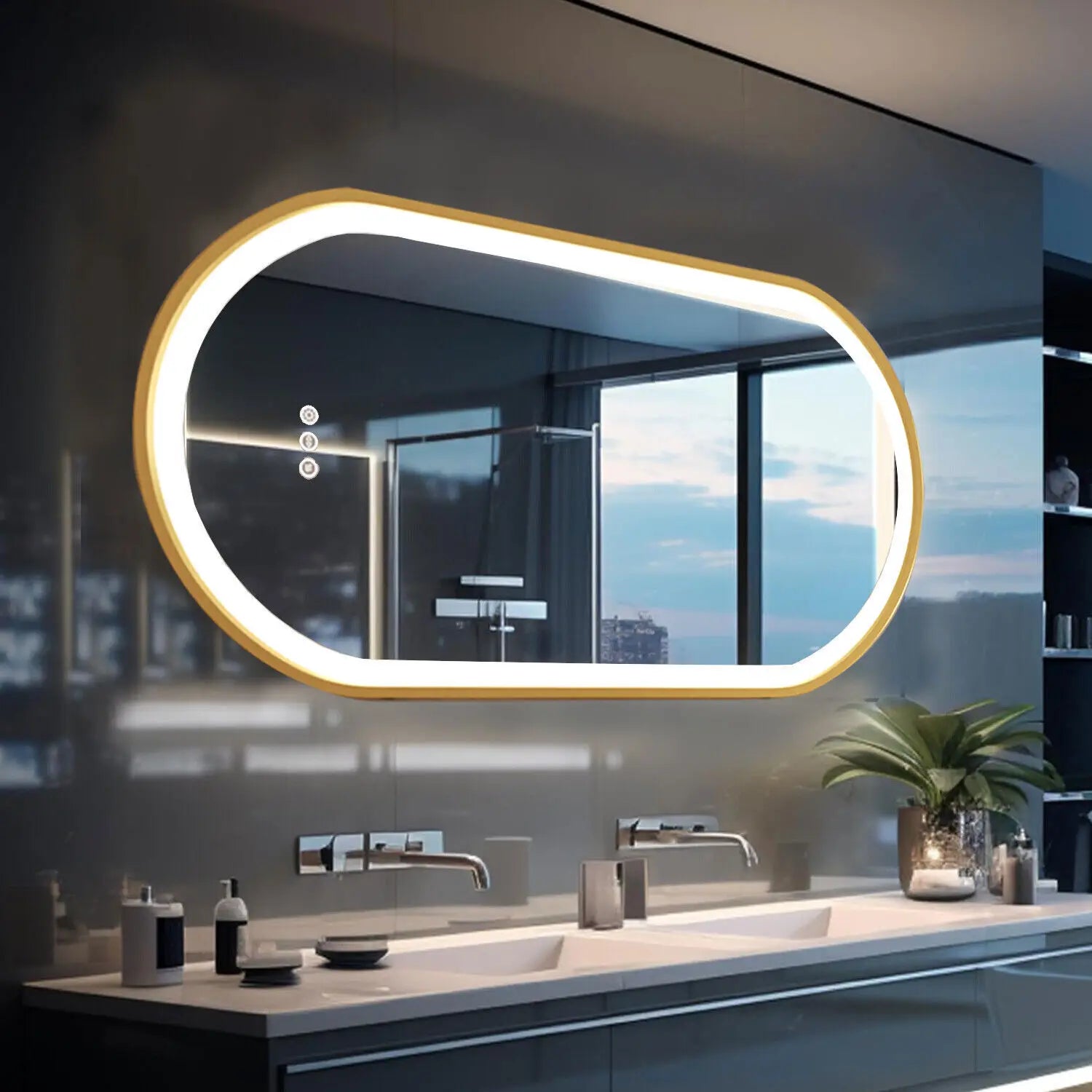 Make-up spiegel met sensor verlichting – Slim en energiezuinig