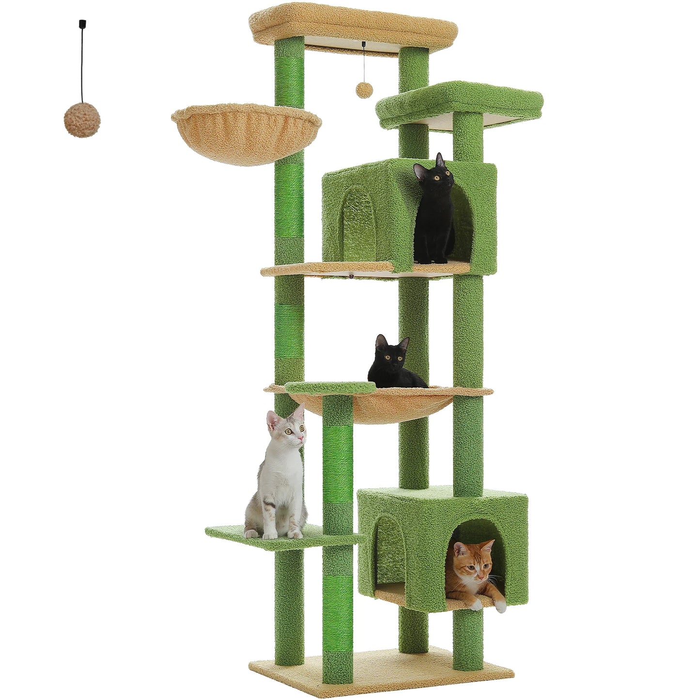 Moderne kattenpaal met neutrale kleuren – Past overal bij