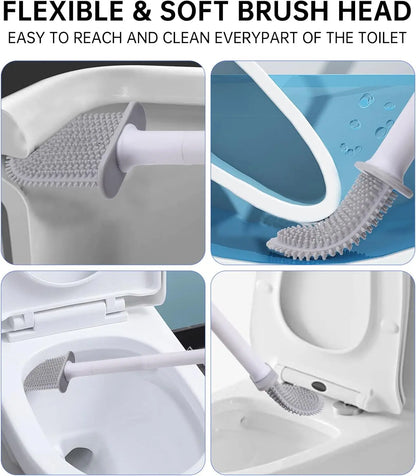 Design toiletborstel set mat zwart – Minimalistische luxe