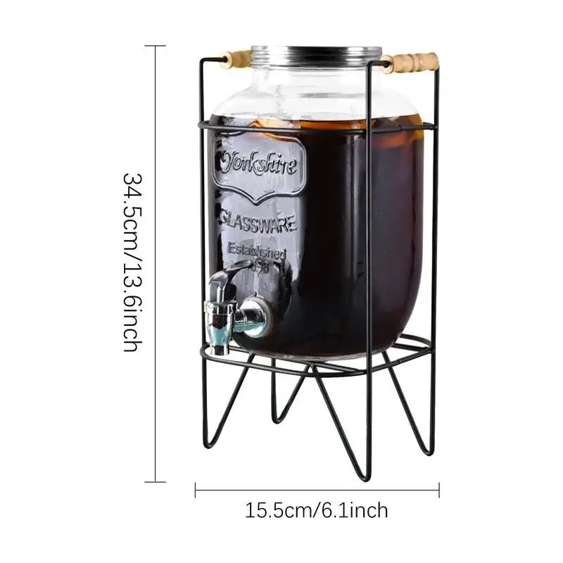 Drankdispenser met glazen tuit – Puur en stijlvol