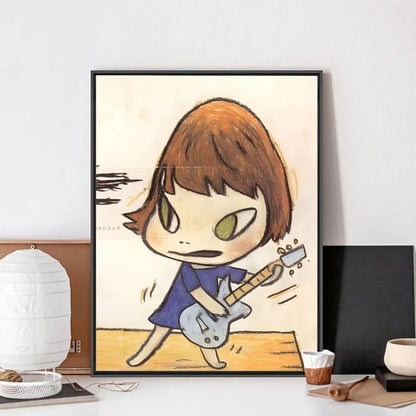 Woonkamer poster met rustgevende kleuren