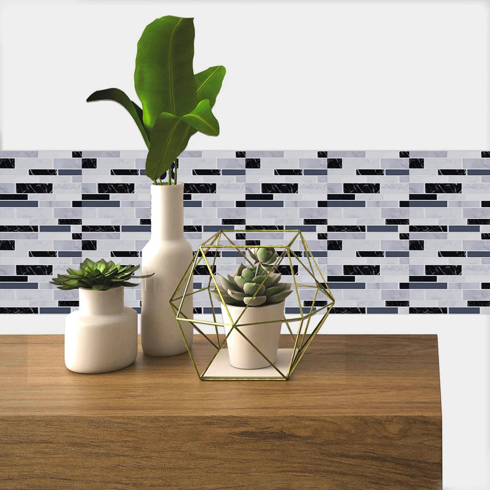 Zwarte mozaiek toilet tegels – Luxe en diepte