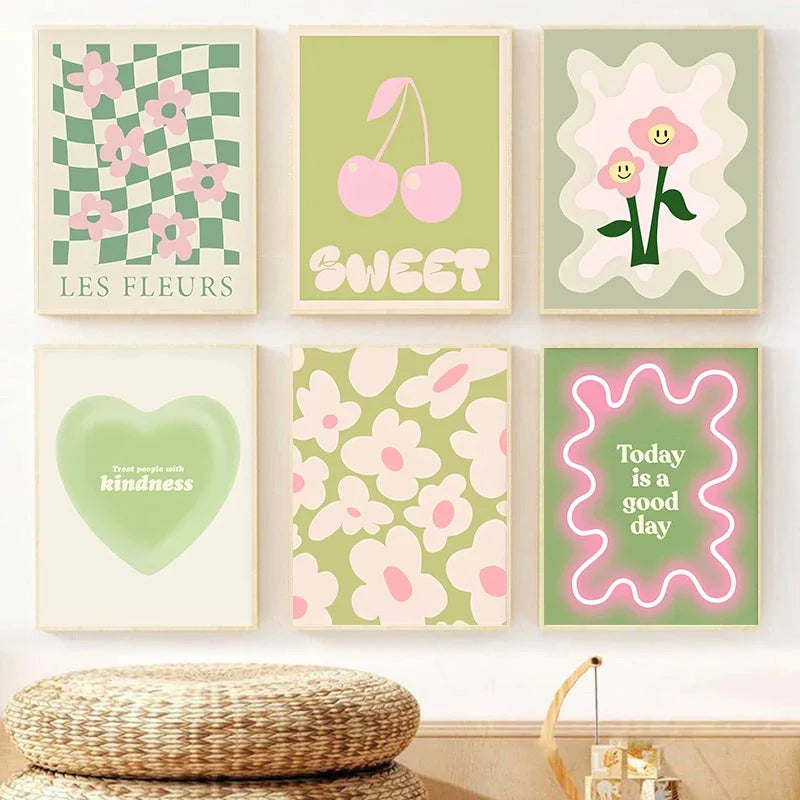 Poster met quote in sierlijke letters