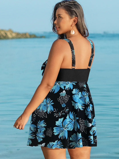 Zwemjurk met tropische bladeren – Zomerse look