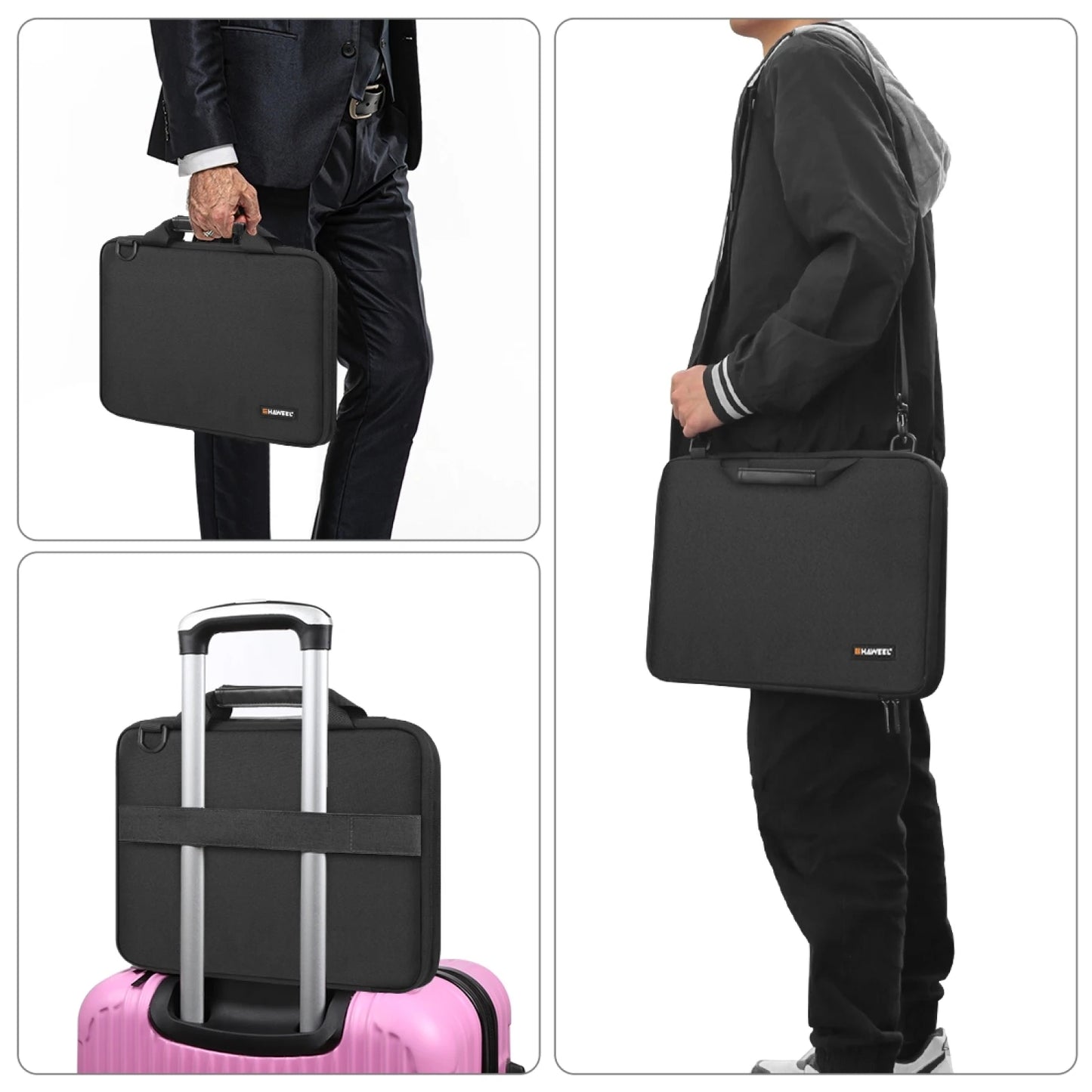 Laptoptas dames met elegante stiksels – Verfijnde afwerking