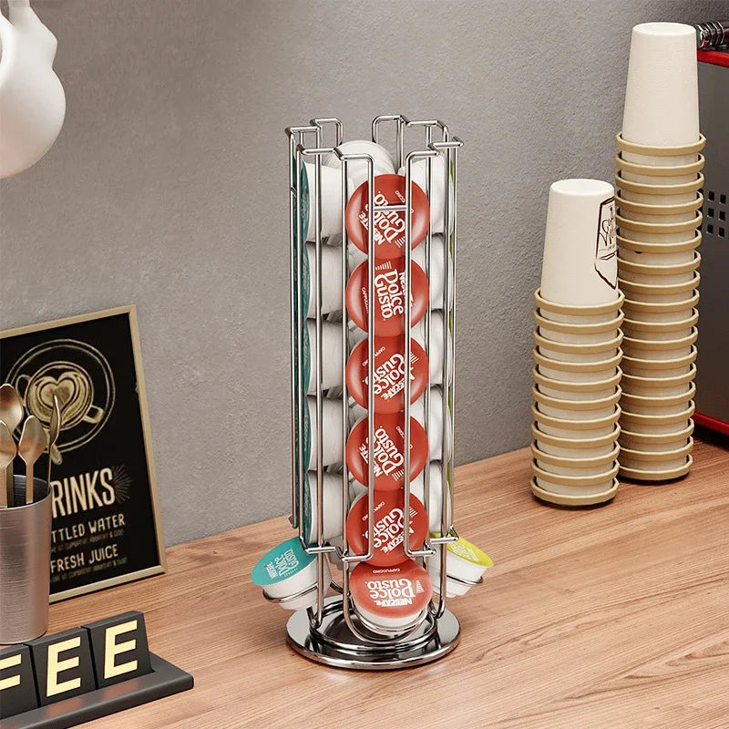 Bamboe opbergplank voor koffie accessoires