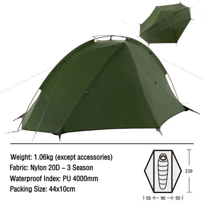Decathlon tent met aerodynamisch design – Bestand tegen wind