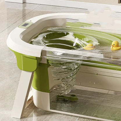Luma babybadje met badstandaard in matchende kleur
