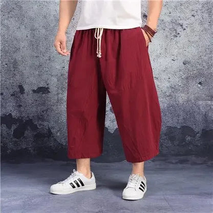 Zomerse linnen broek mannen met lichte wassing – Casual uitstraling