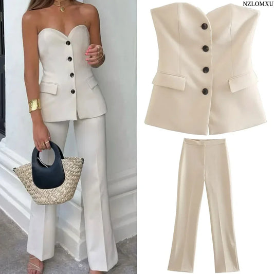 Zara broekpak dames met cropped blazer – Modieus en speels