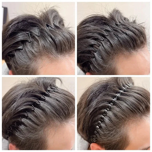 Haarband met metalen details en zachte pasvorm