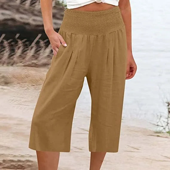 Zara linnen broek dames met hoge taille – Flatterend en trendy