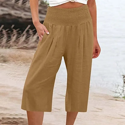 Zara linnen broek dames met hoge taille – Flatterend en trendy