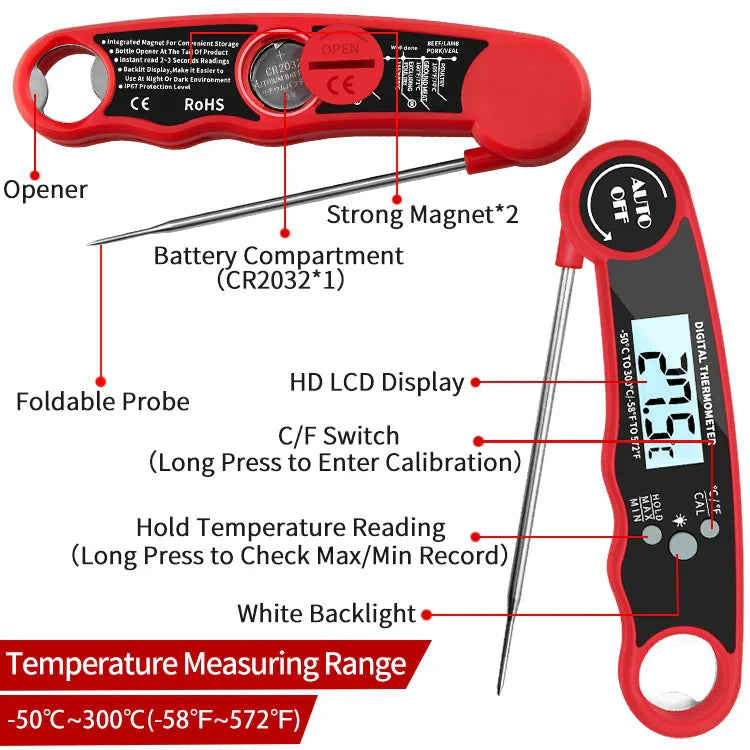 Vleesthermometer voor sous-vide en oven