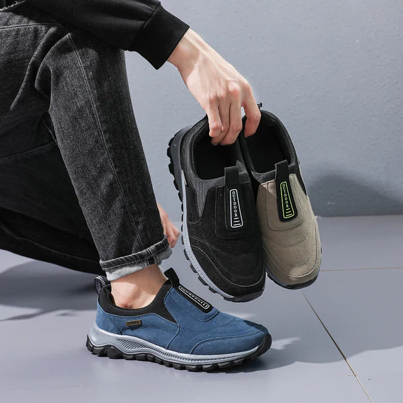 Heren schoenen met flexibele rubberzool