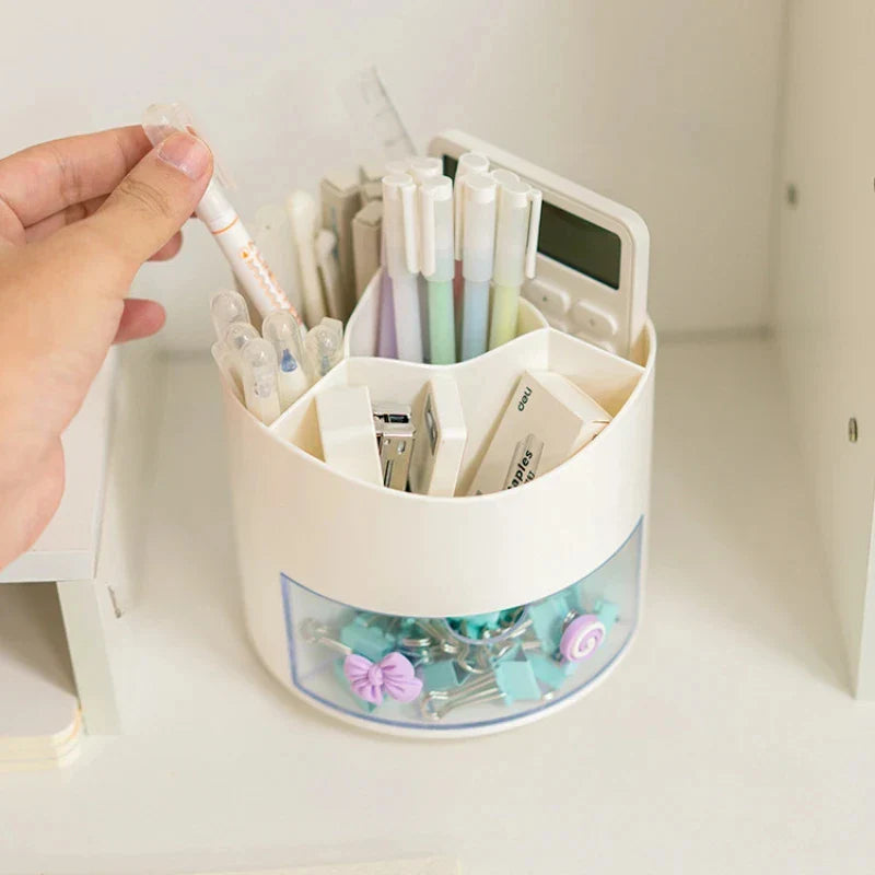 Multifunctionele bureau organizer met telefoonstandaard