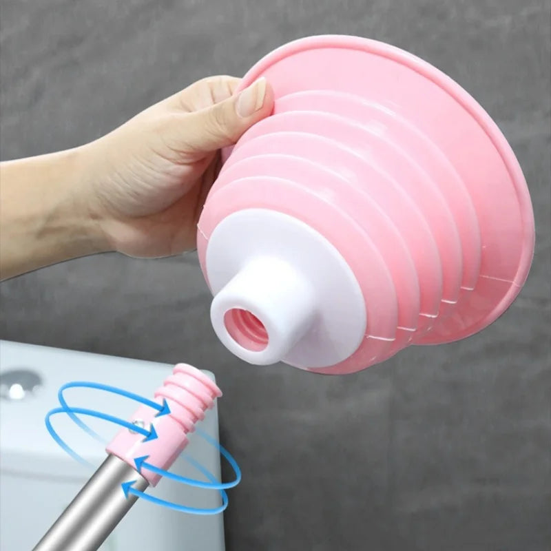 Grote wc ontstopper met brede zuigmond – Meer druk