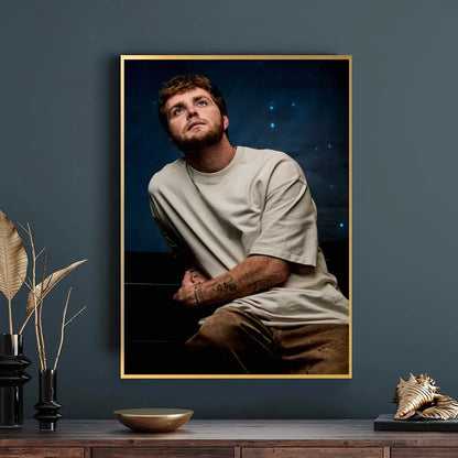 Grote poster voor boven het bed