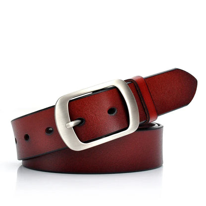 Riem in beige tint met houten gesp