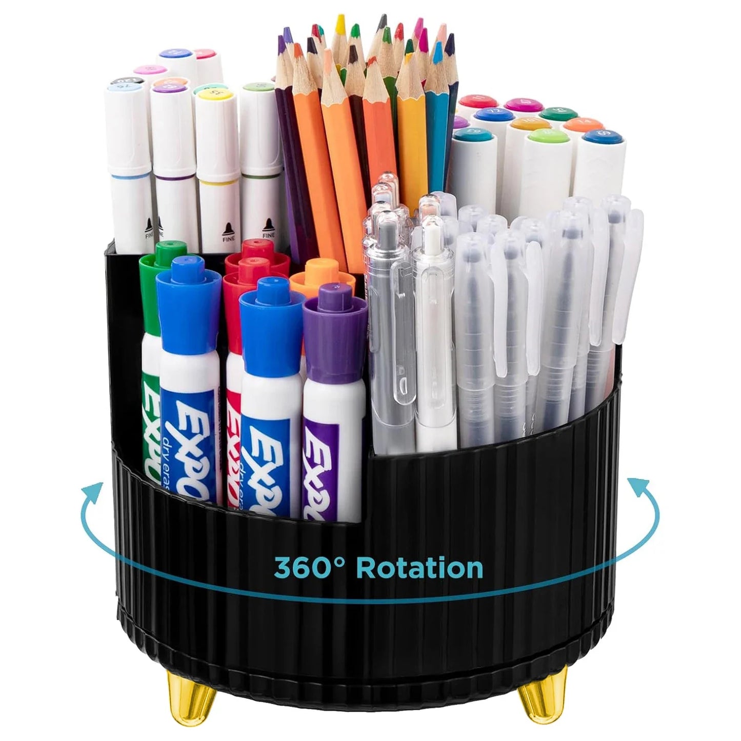 Metalen desk organizer met antislip bodem