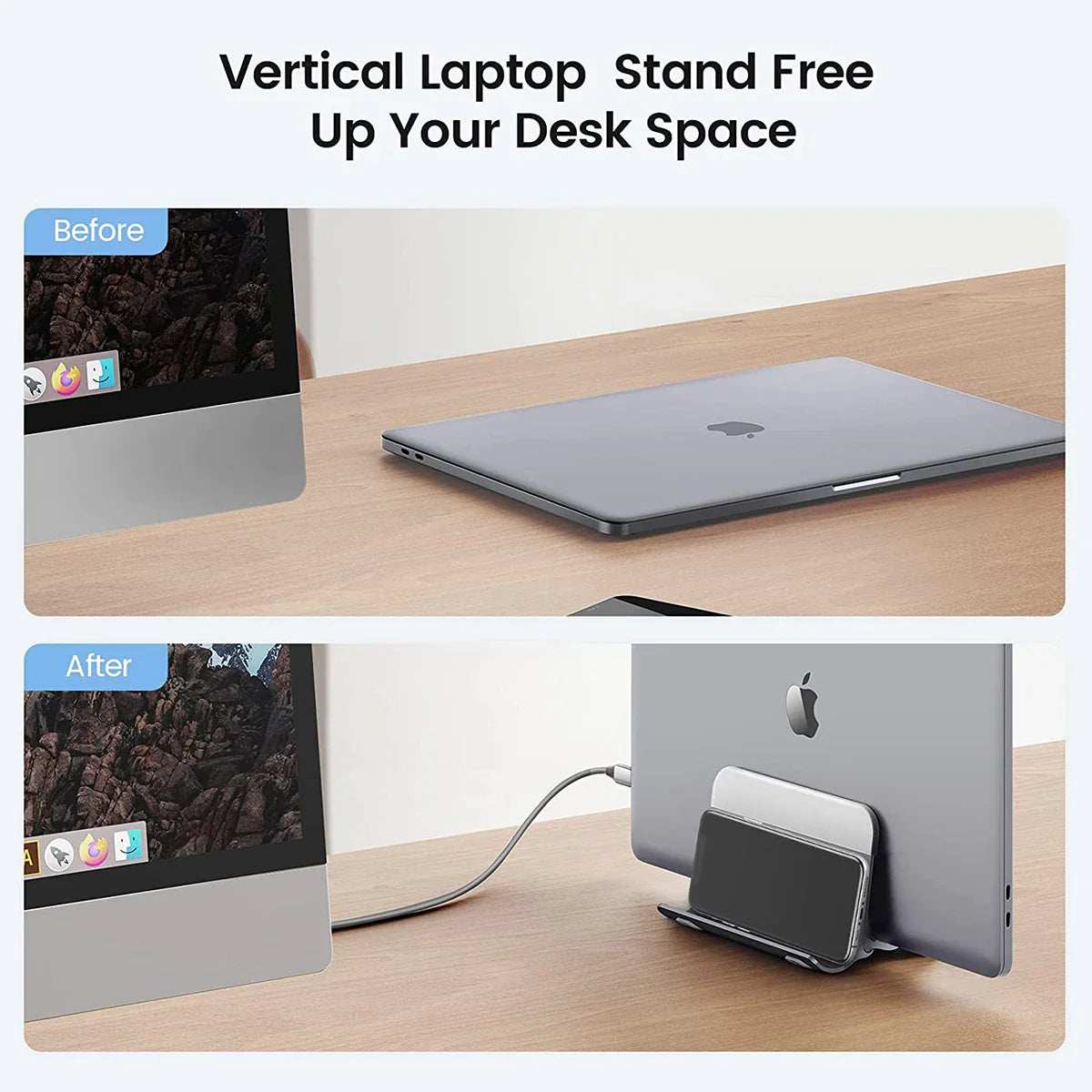 IKEA laptop standaard met kabeldoorvoer