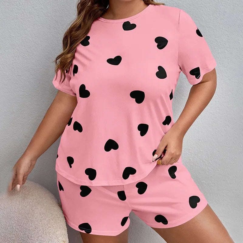 Dames pyjama set met elastische taille