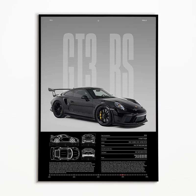 Poster met lijnen en vlakken in modern design