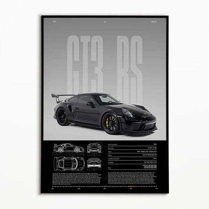 Poster met lijnen en vlakken in modern design