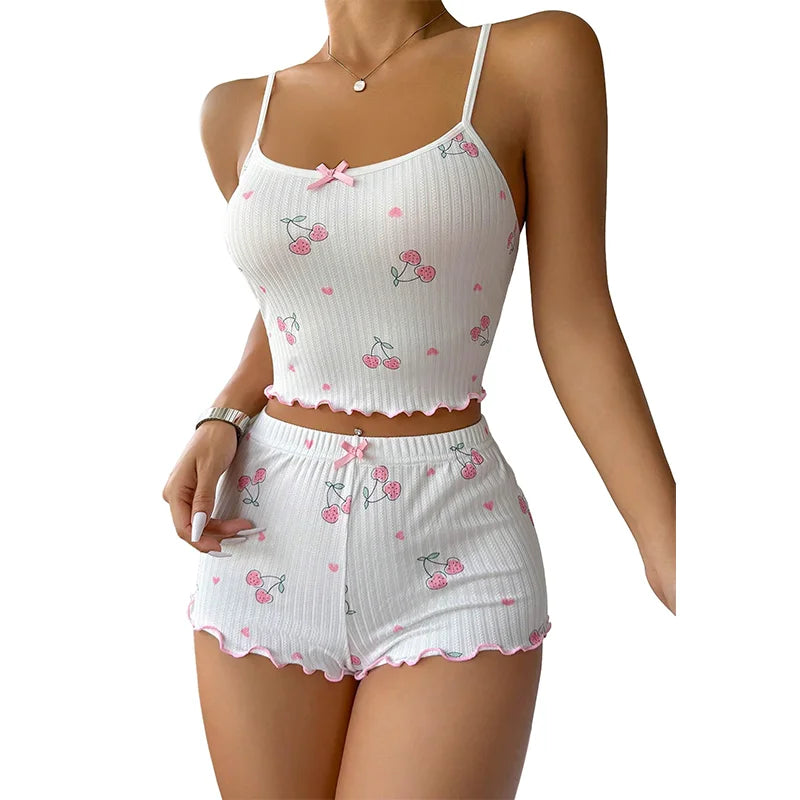 Dames pyjama winter met warme fleece voering