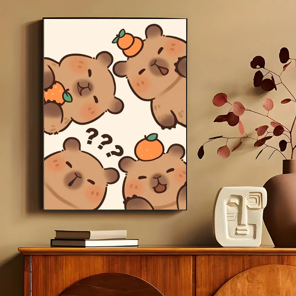 Poster van een hert of bosdier