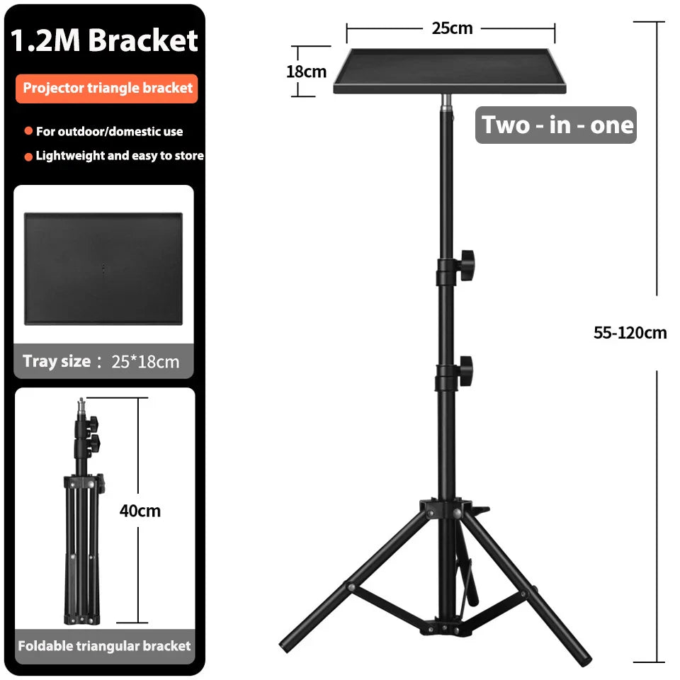 Beamer set met projectiescherm
