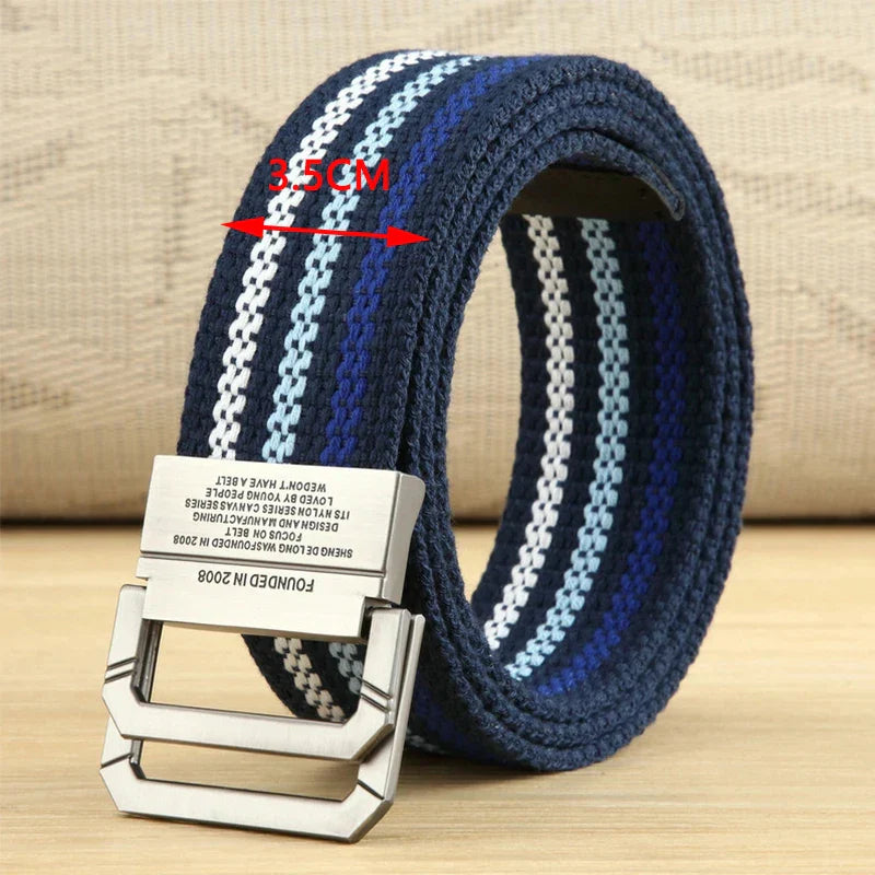 Riem van buffelleer voor heren met vintage look