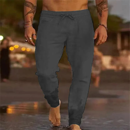 Linnen broek heren voor relaxte outfits – Licht en losjes