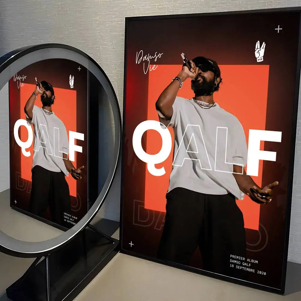 Poster met lijnen en vlakken in modern design
