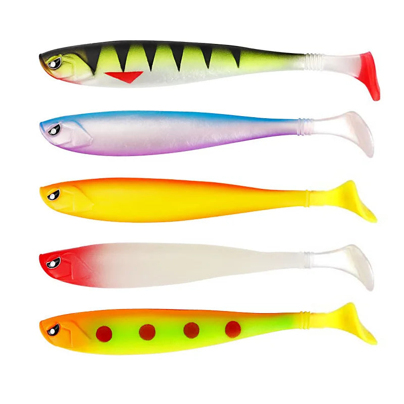 Kunstaas in shad model met flankerende beweging