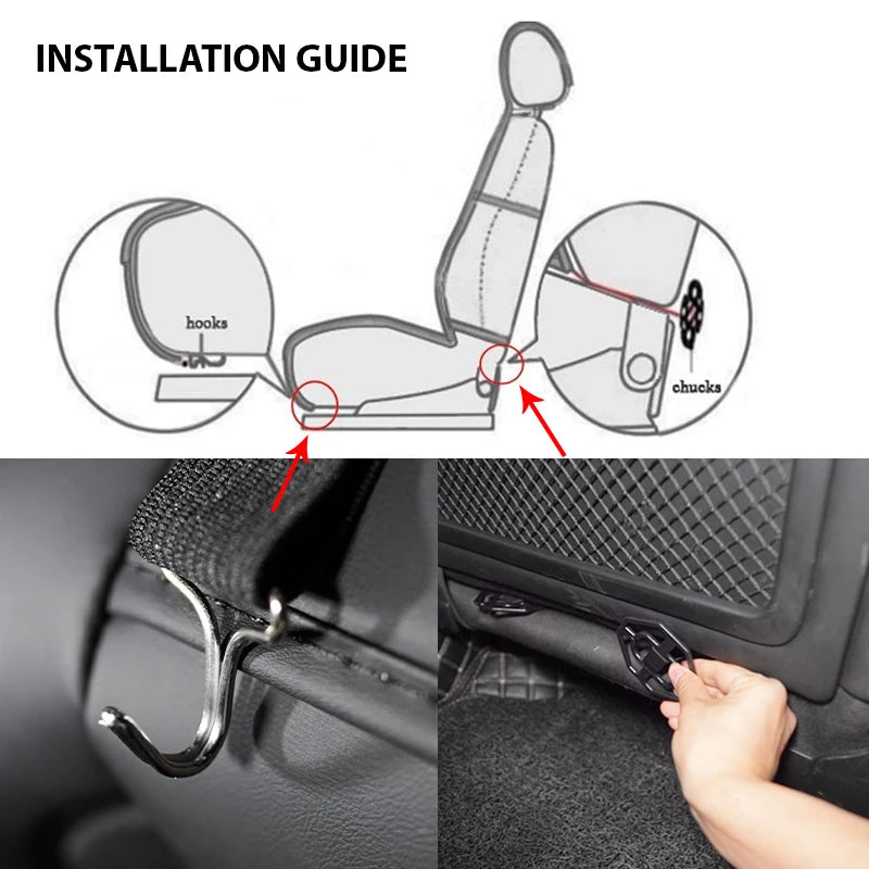 Autostoelhoezen met luxe stiksel – Extra detail