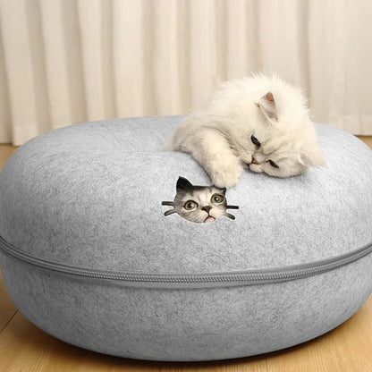 Moderne muurkrabpaal met zitvlak – Voor actieve katten