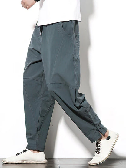 Linnen broek heren met drawstring – Relaxte fit