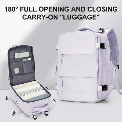 Handbagage rugzak met ruime inhoud en compact formaat