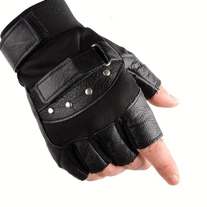 Heren handschoenen leer met stevige naad