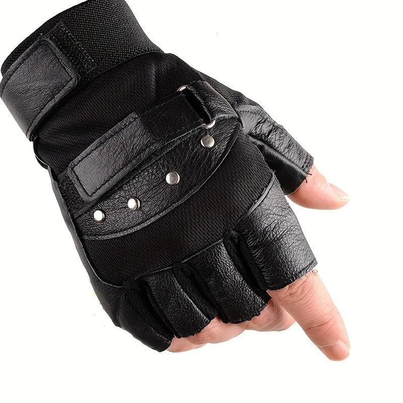 Lederen winteraccessoire voor heren