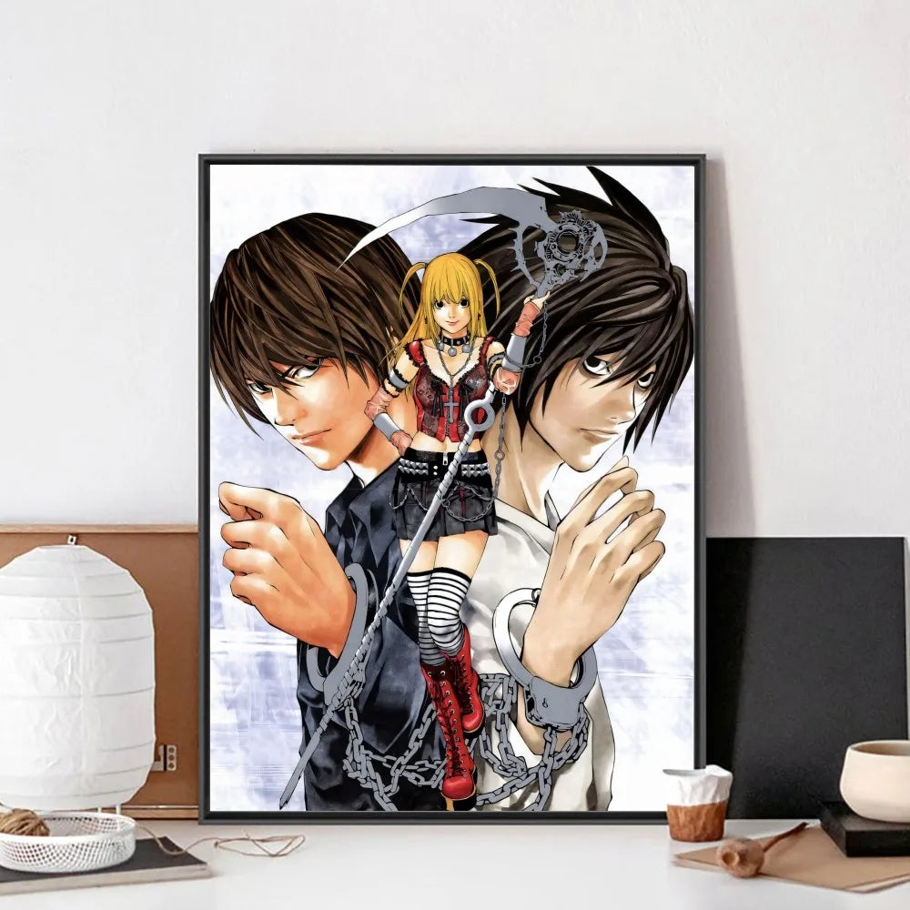Woonkamer poster met rustgevende kleuren
