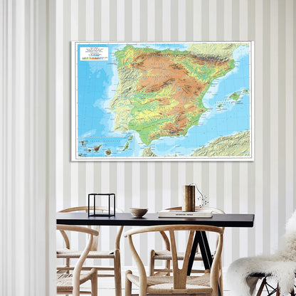 Metalen wereldkaart als wanddecoratie – Industrieel design
