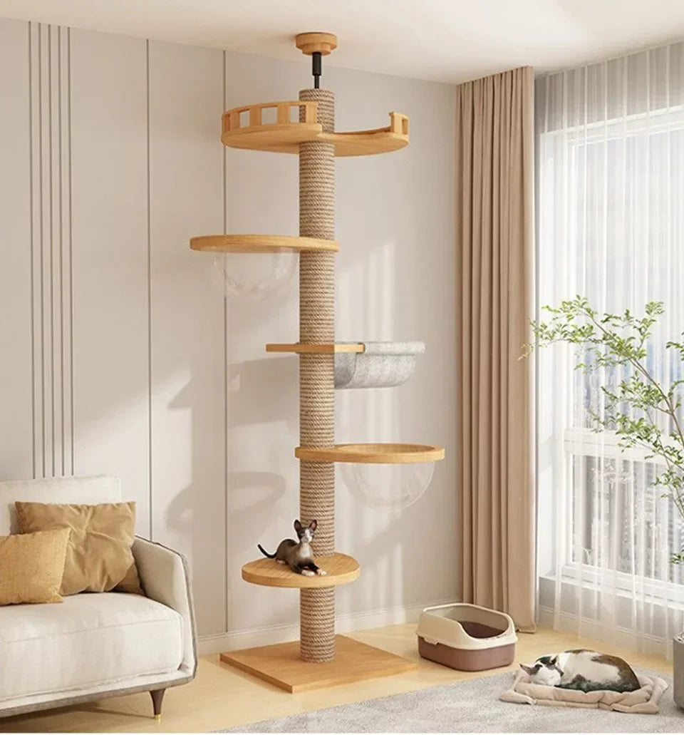Kattenpaal met huisje – Comfort en veiligheid gecombineerd