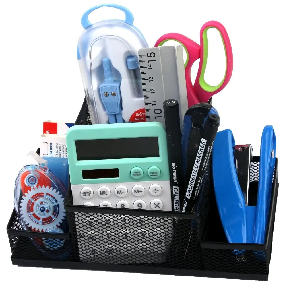 Zwarte bureau organizer – Eenvoudig en elegant