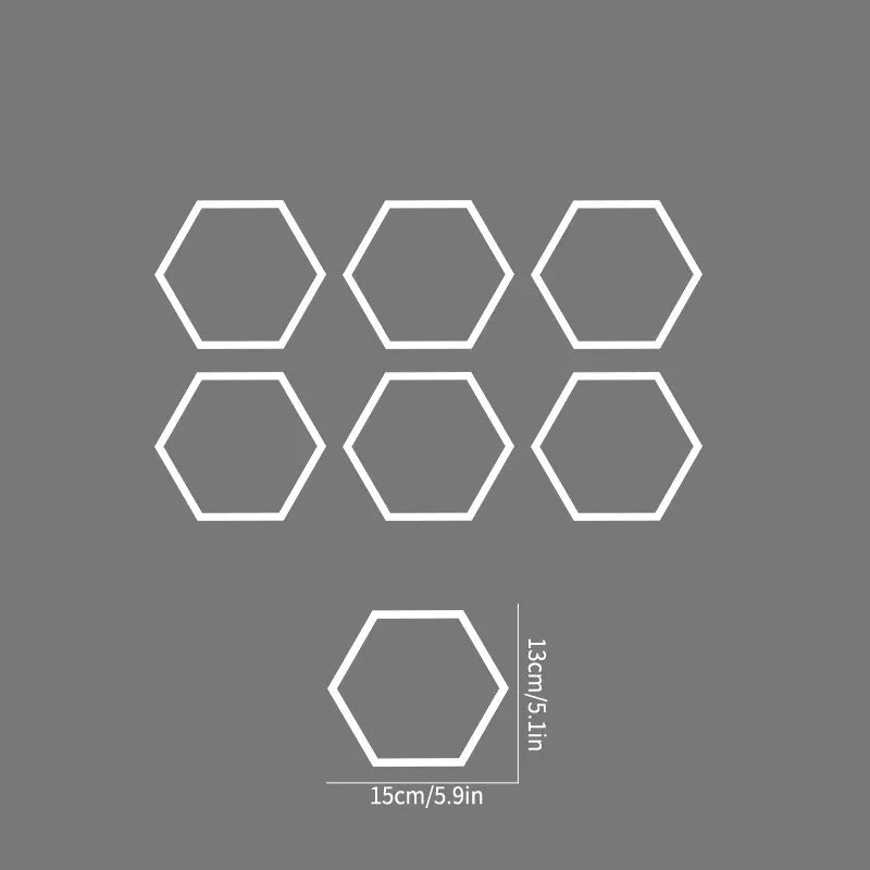 auto stickers - hexagon design voor unieke styling