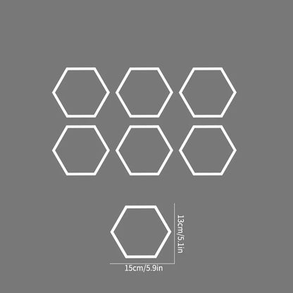 auto stickers - hexagon design voor unieke styling