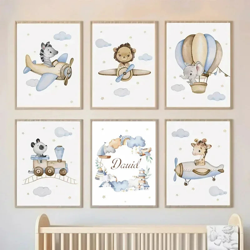 Poster van een hert of bosdier